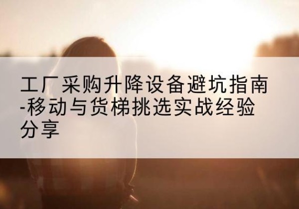 塔城移动式升降机怎么选-工厂采购升降设备避坑指南-移动与货梯挑选实战经验分享
